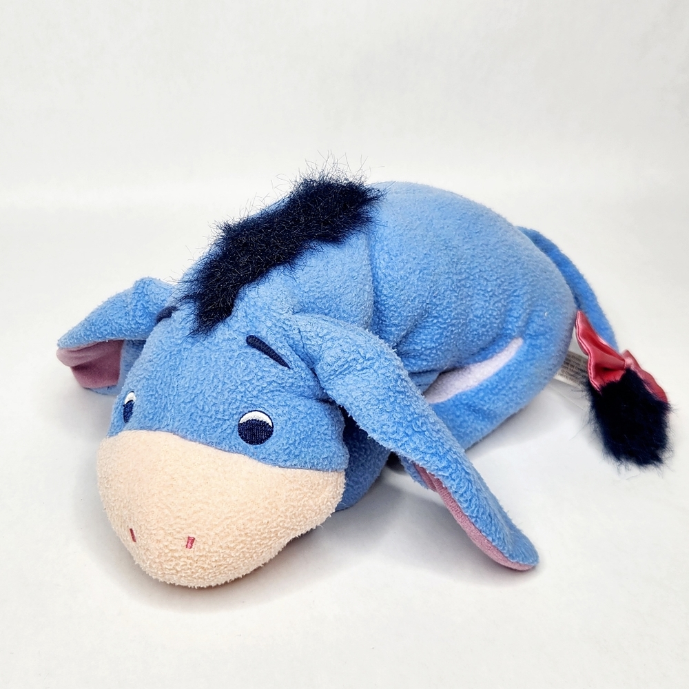 Vintage 2001 Fisher Price Baby's First Eeyore Rattle Plush Disney Donkey